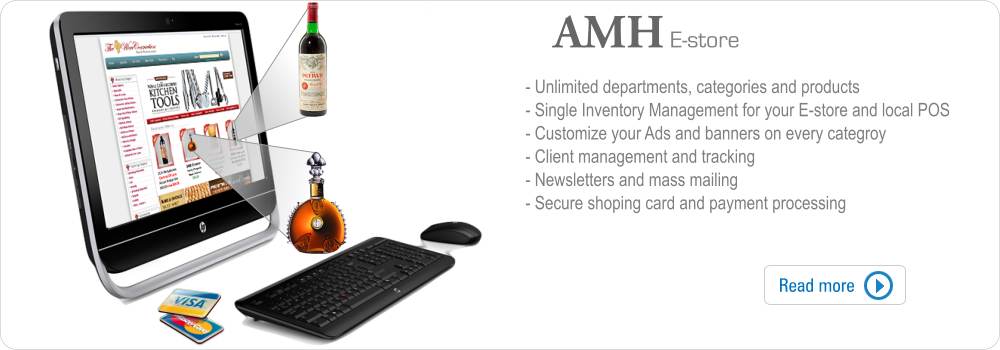 AMH E-commerce solution - Integrated Cloud POS and E-commerce